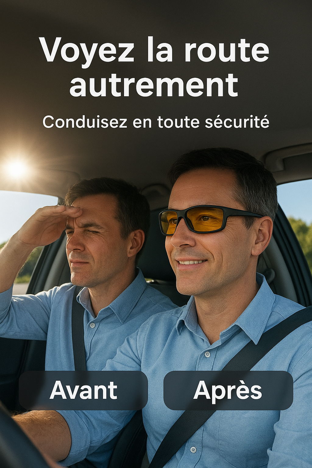 Lunettes HD Vision – Pour une Conduite Plus Sûre de Jour comme de Nuit